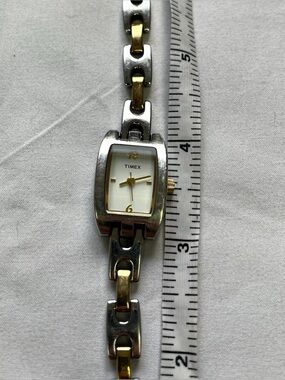 Timex Two-Tone Silver and Gold Link Bracelet Women's Watch